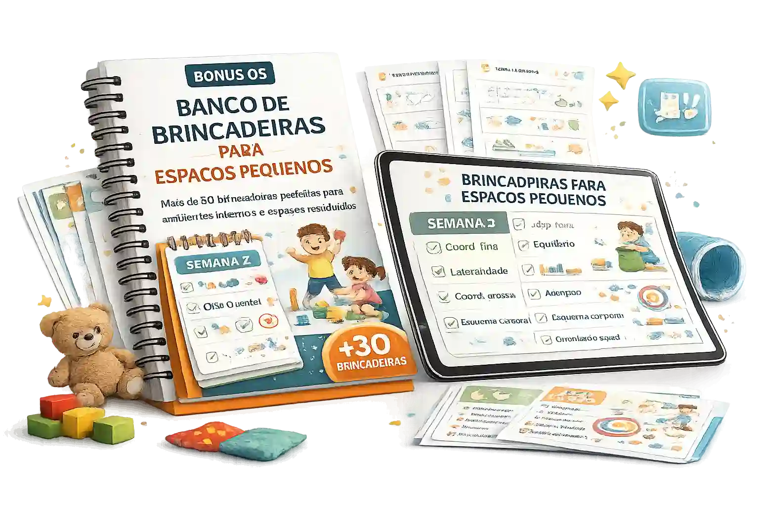 Bônus 5: Banco de Brincadeiras para Espaços Pequenos